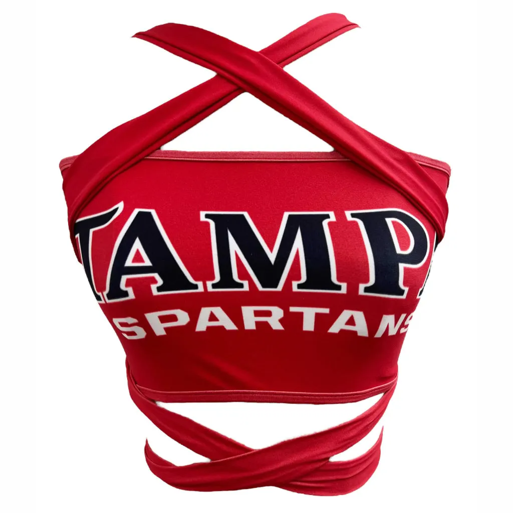 Tampa Spartans Red Multi Way Bandeau Top