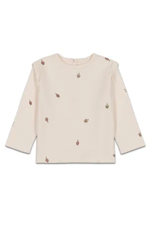 Tee-Shirt Manches Longues Lala Artichauts Ecru