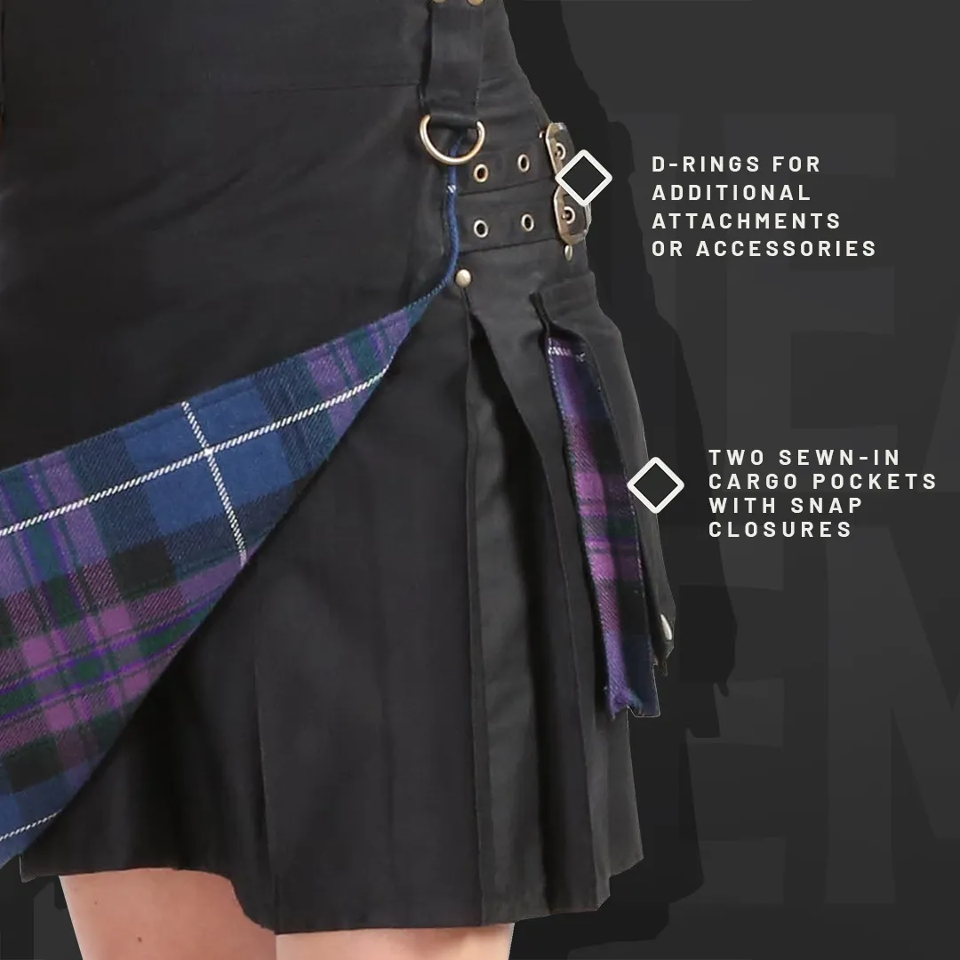 The Rhona Kilt - Plum