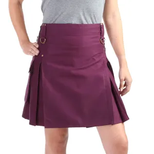 The Rhona Kilt - Plum