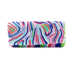 Tiana Hand Beaded Marble Clutch
