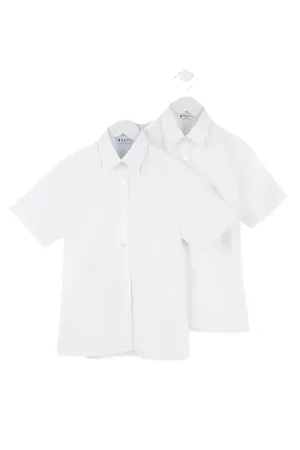 TT Short Blouse White Twin Pack