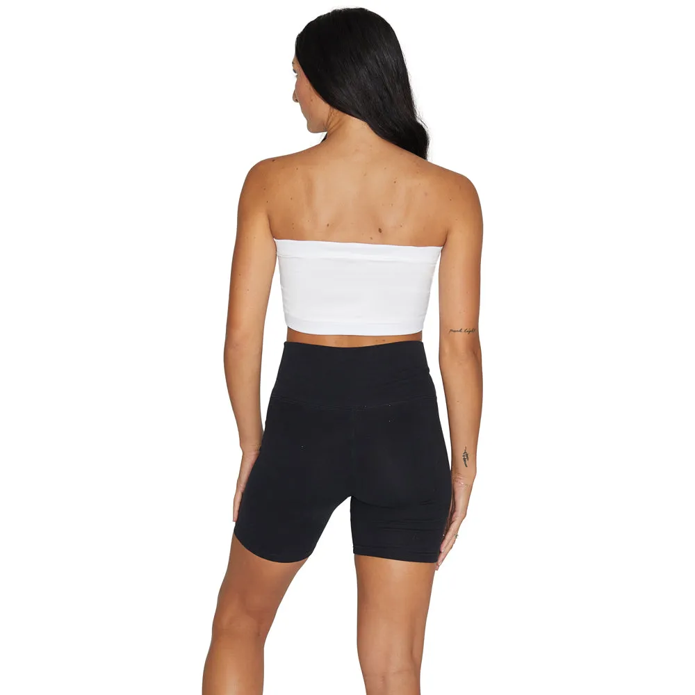 Tulane White Bandeau Top