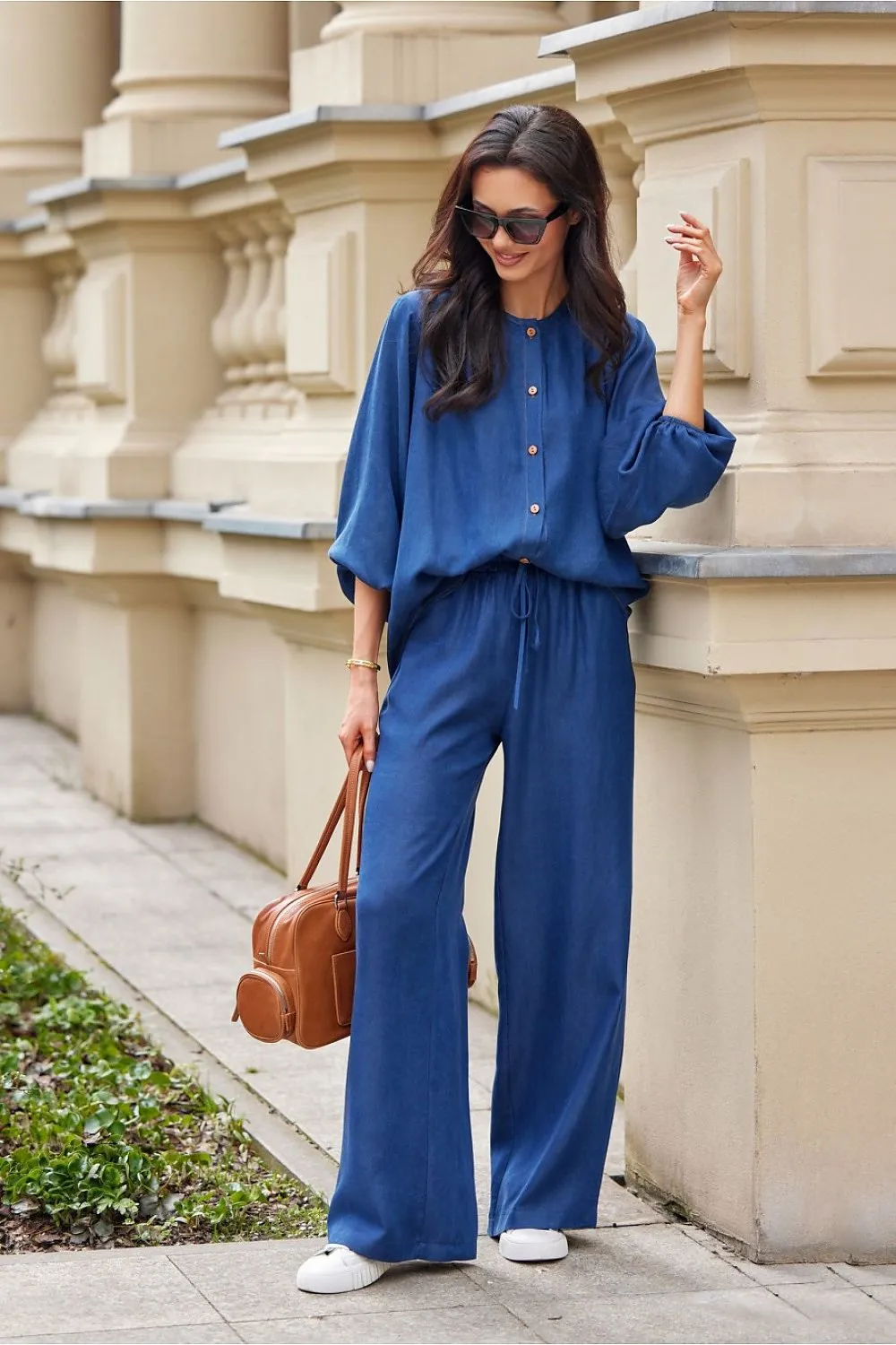 Voluminous Sleeve Button-Up Shirt
