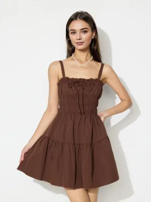 Waist-Tie A-Line Dress