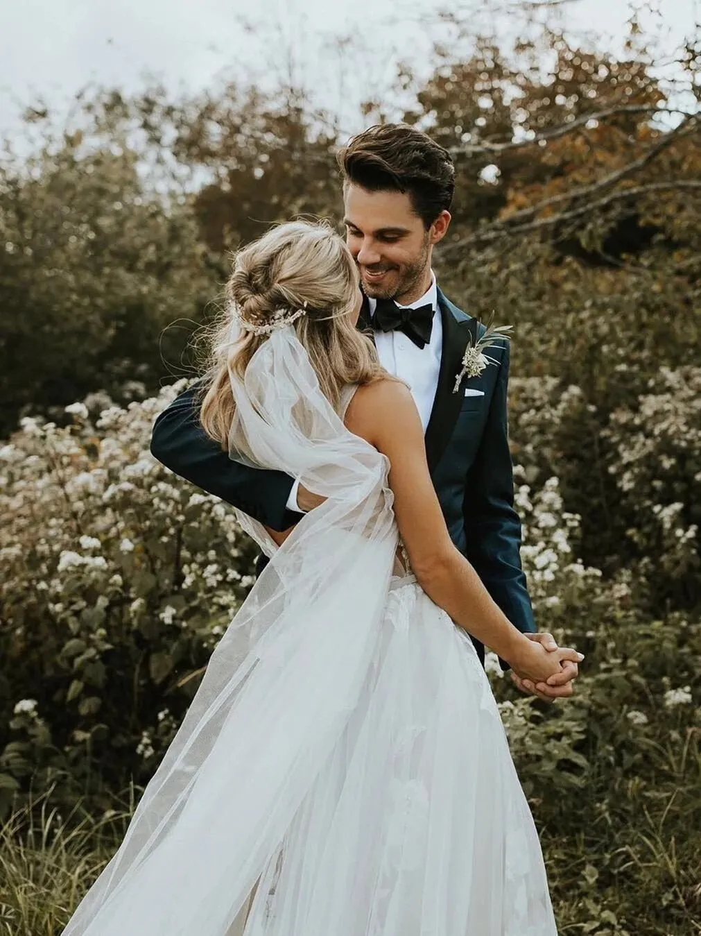 Wedding Dress Boho A-line Backless Elegant Floral Appliques Bridal Dress