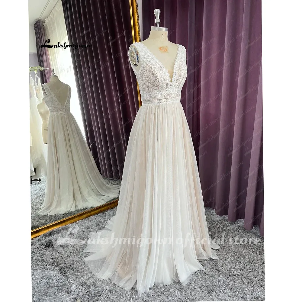 Wedding Dresses Lace Bridal Gowns tulle A-Line Wedding gown