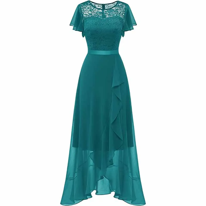 Wedding Guest Gress Evening Dress Long Wedding Dress with Slit Party Cocktail Dress