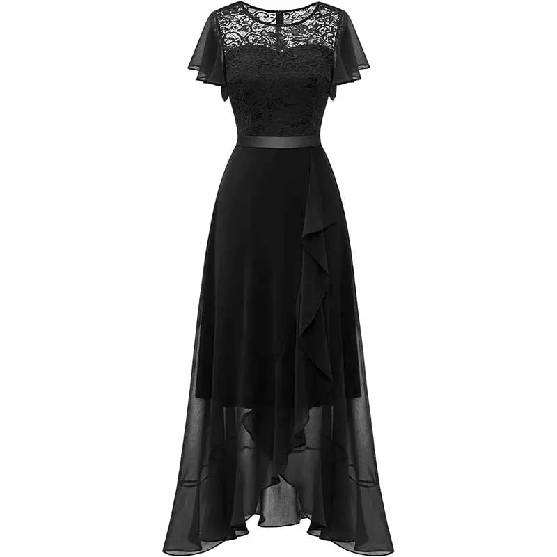 Wedding Guest Gress Evening Dress Long Wedding Dress with Slit Party Cocktail Dress