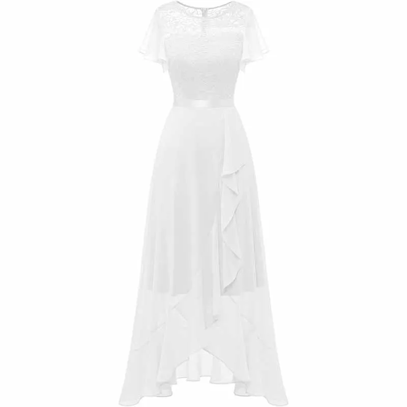 Wedding Guest Gress Evening Dress Long Wedding Dress with Slit Party Cocktail Dress