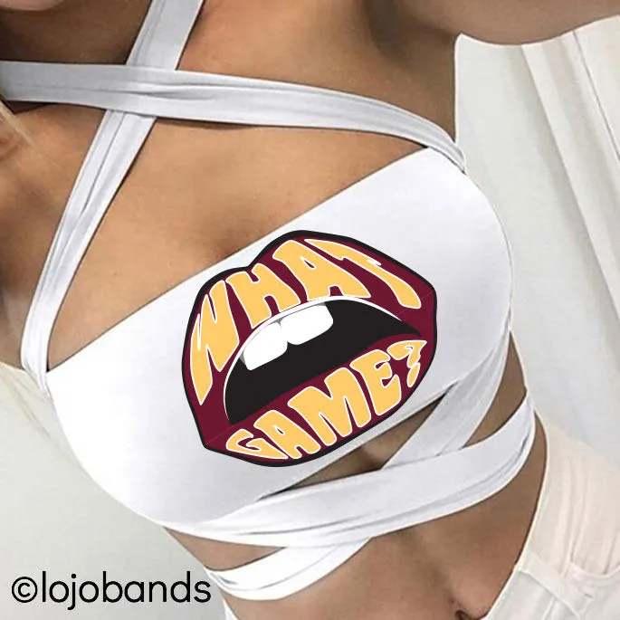 What Game White Multiway Bandeau