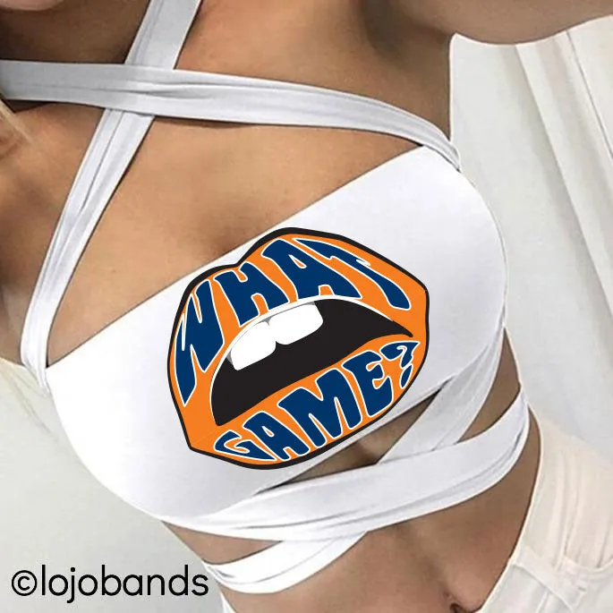 What Game White Multiway Bandeau