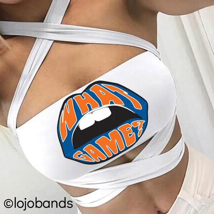 What Game White Multiway Bandeau