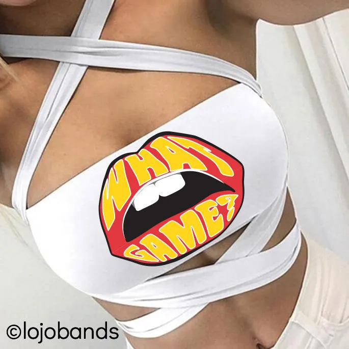 What Game White Multiway Bandeau