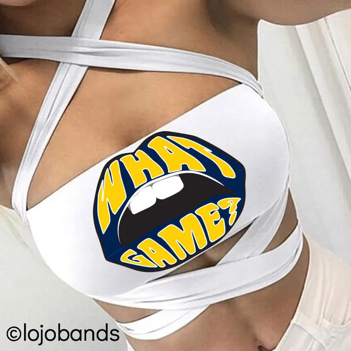 What Game White Multiway Bandeau