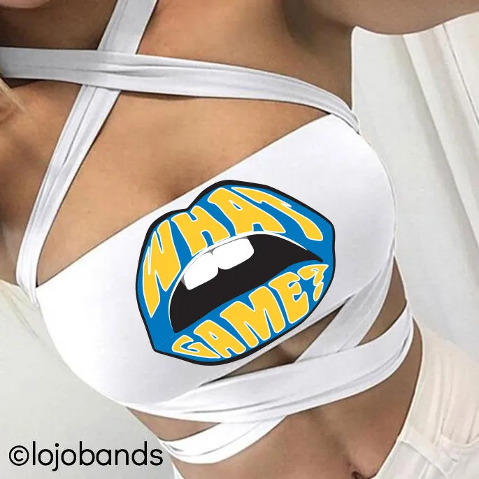 What Game White Multiway Bandeau