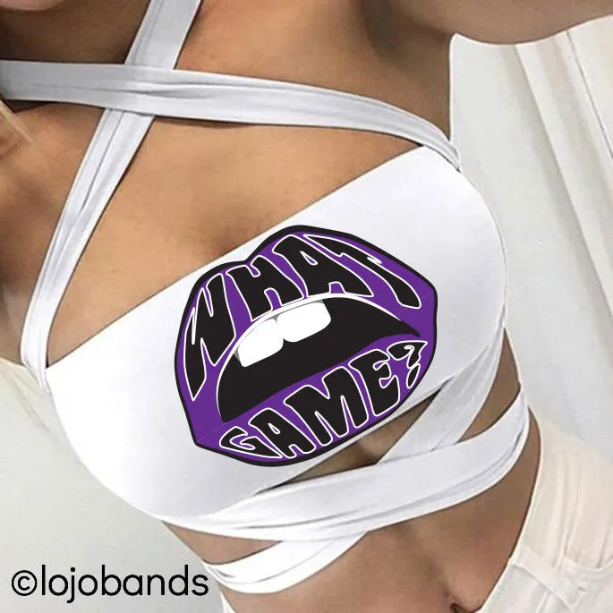 What Game White Multiway Bandeau
