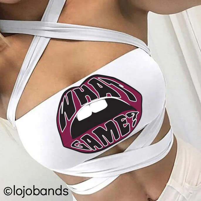What Game White Multiway Bandeau