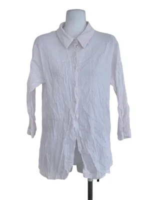 White Candy Stripe Buttoned Down Blouse