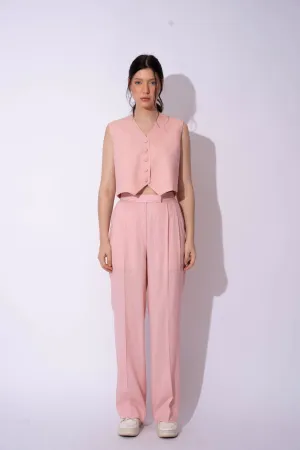 Women's Formal Linen Waistcoat with Pants