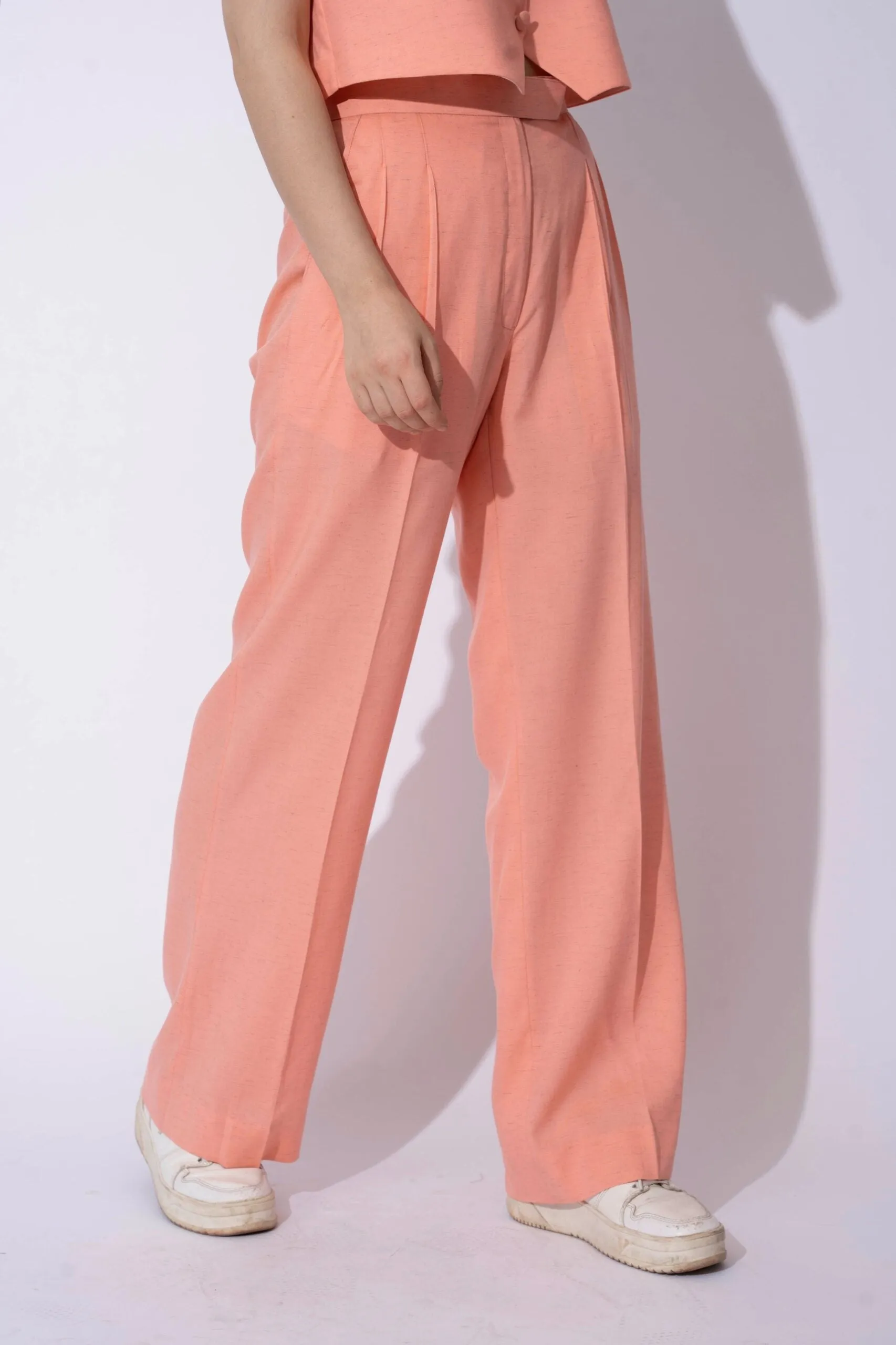 Women's Formal Linen Waistcoat with Pants