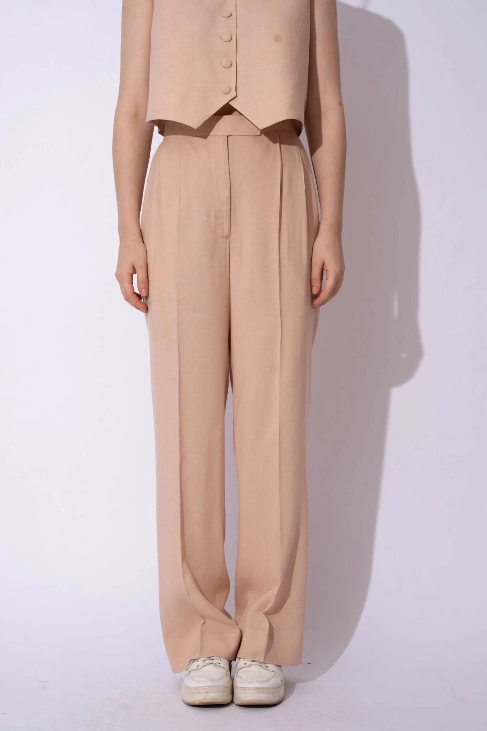 Women's Formal Linen Waistcoat with Pants