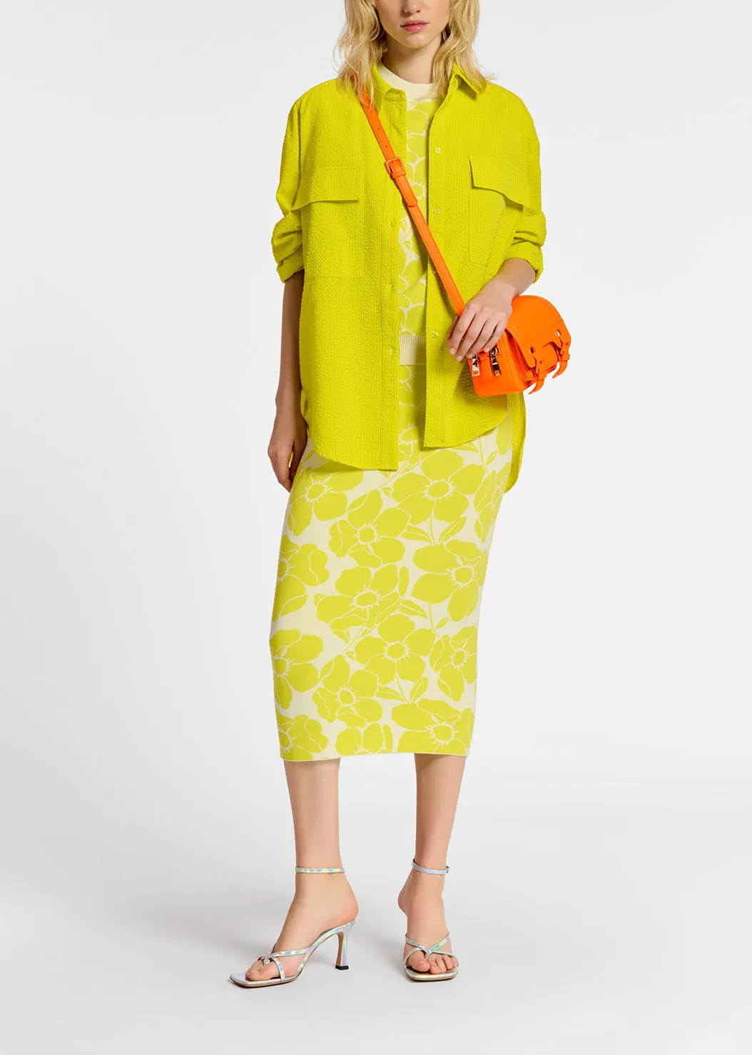 Yellow oversized shirt