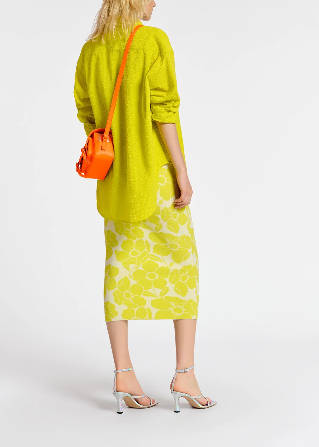 Yellow oversized shirt